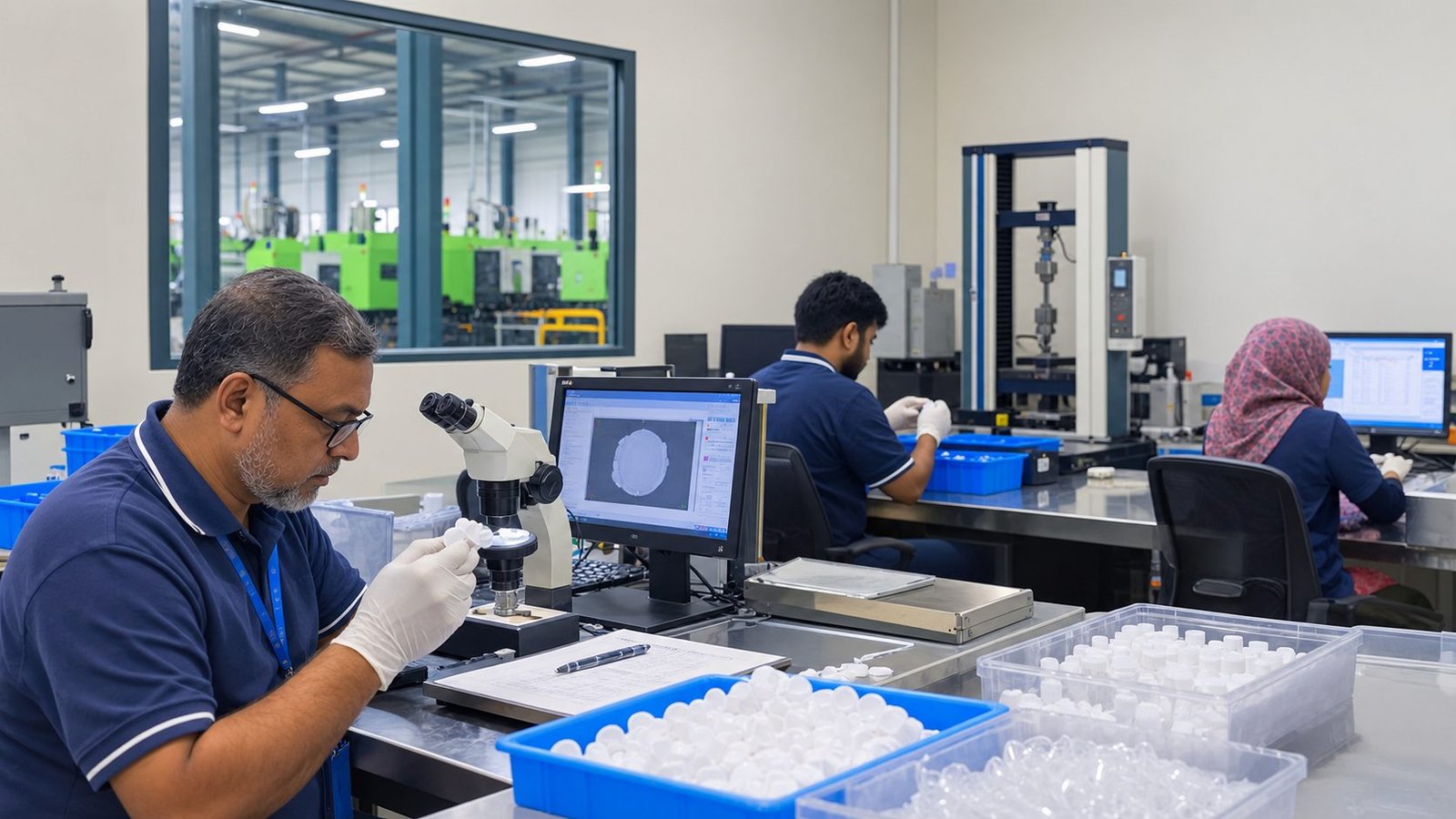 Quality inspection in the Shans lab